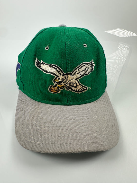 Philadelphia Eagles Kelly Green NFL Starter 100% Wool vintage Logo Fitted Hat 7 1/2