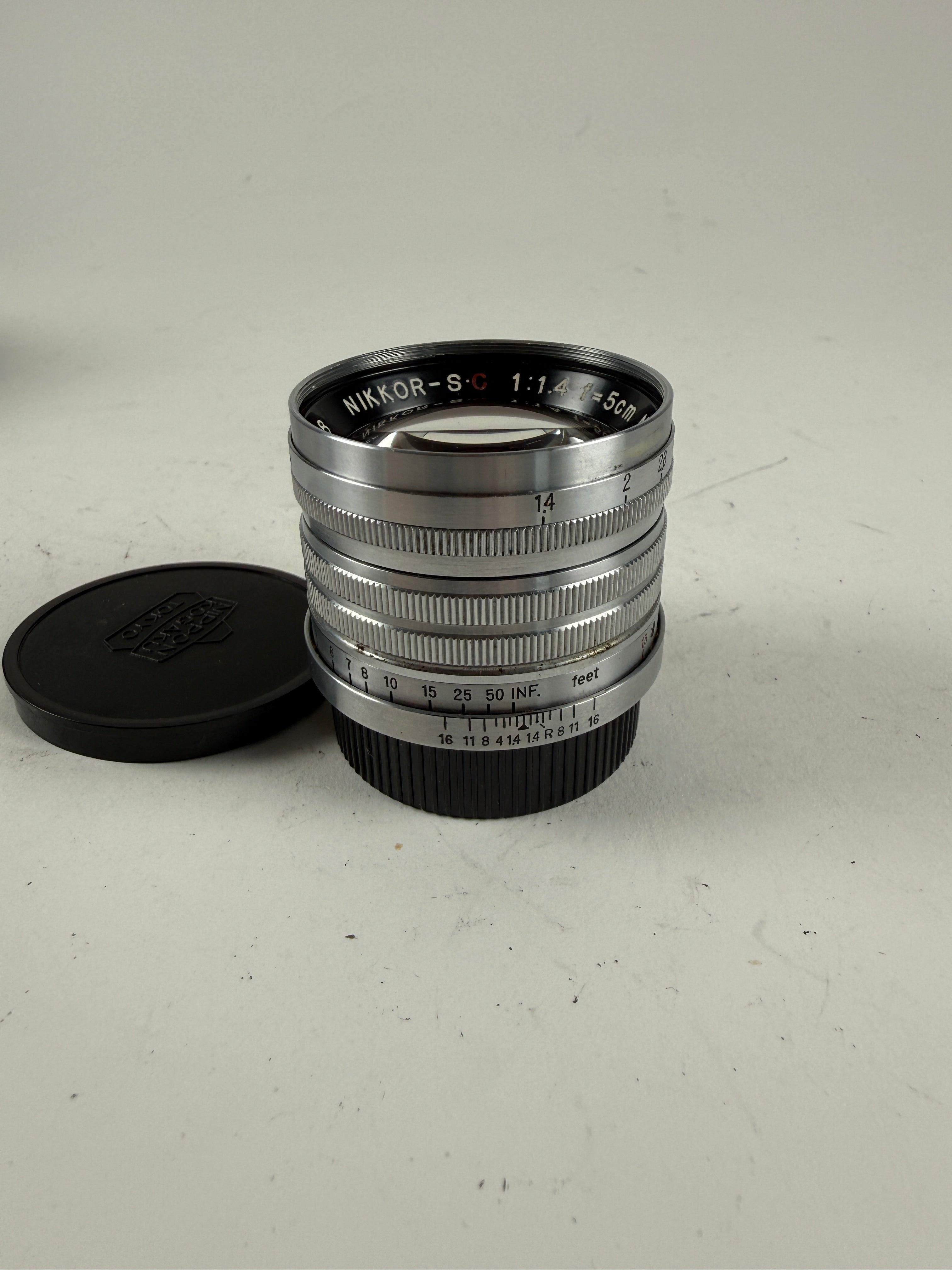 Nikon Nippon Kogaku Tokyo Nikkor-S.C 5cm 50mm f1.4 Lens, LTM L39