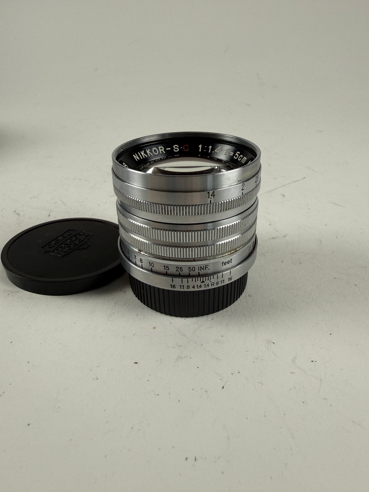 Nikon Nippon Kogaku Tokyo Nikkor-S.C 5cm 50mm f1.4 Lens, LTM L39 M39 Mount