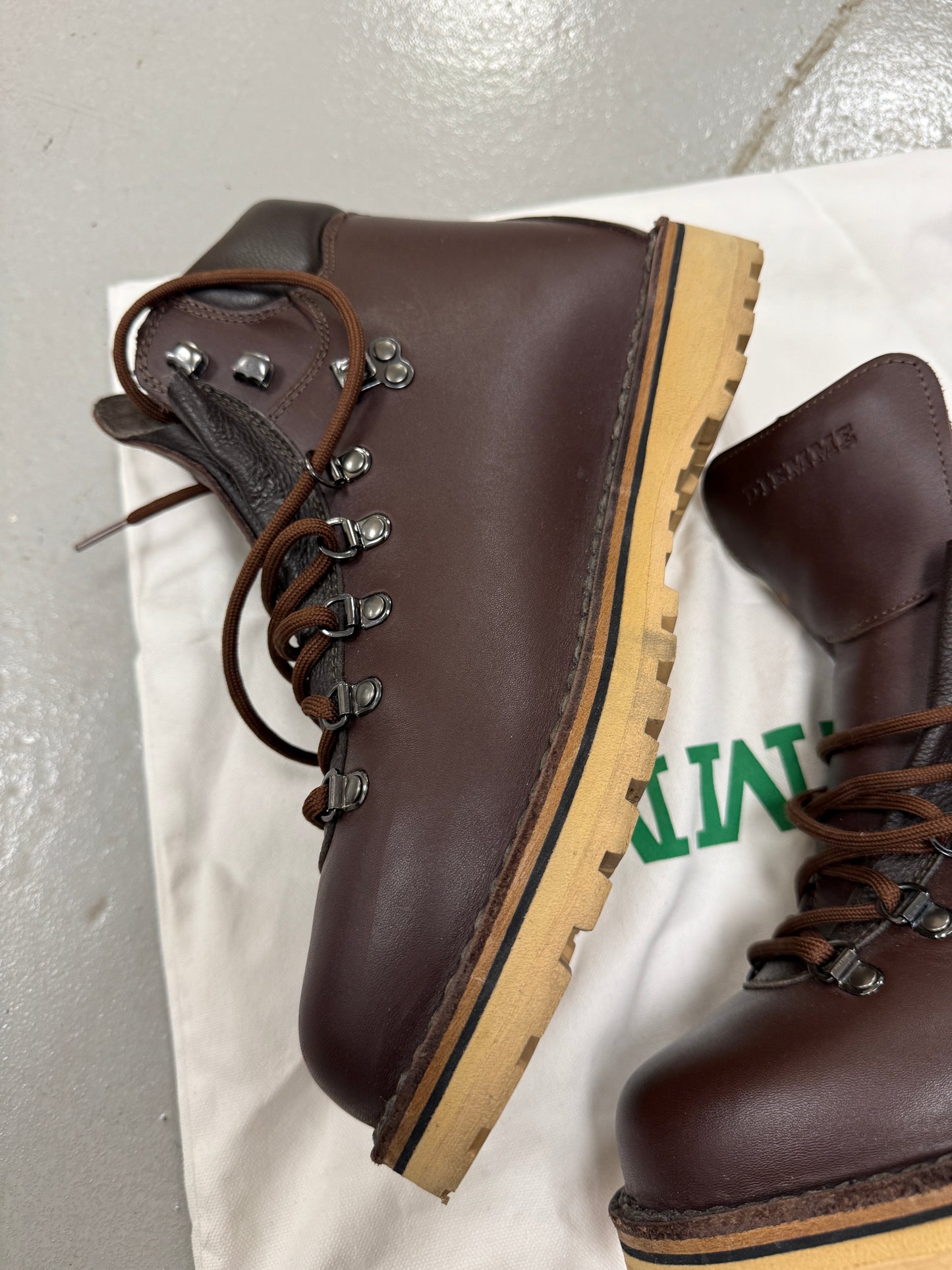 Diemme Roccia Vet Brown size 44 Full Grain Leather Mens Hiking Boots