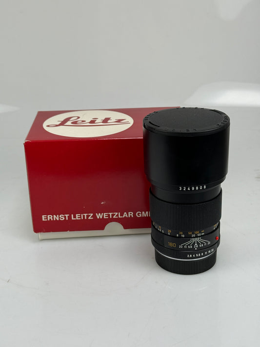 Leica 180mm f2.8 Elmarit-R V.2 Telephoto 3 Cam R Lens