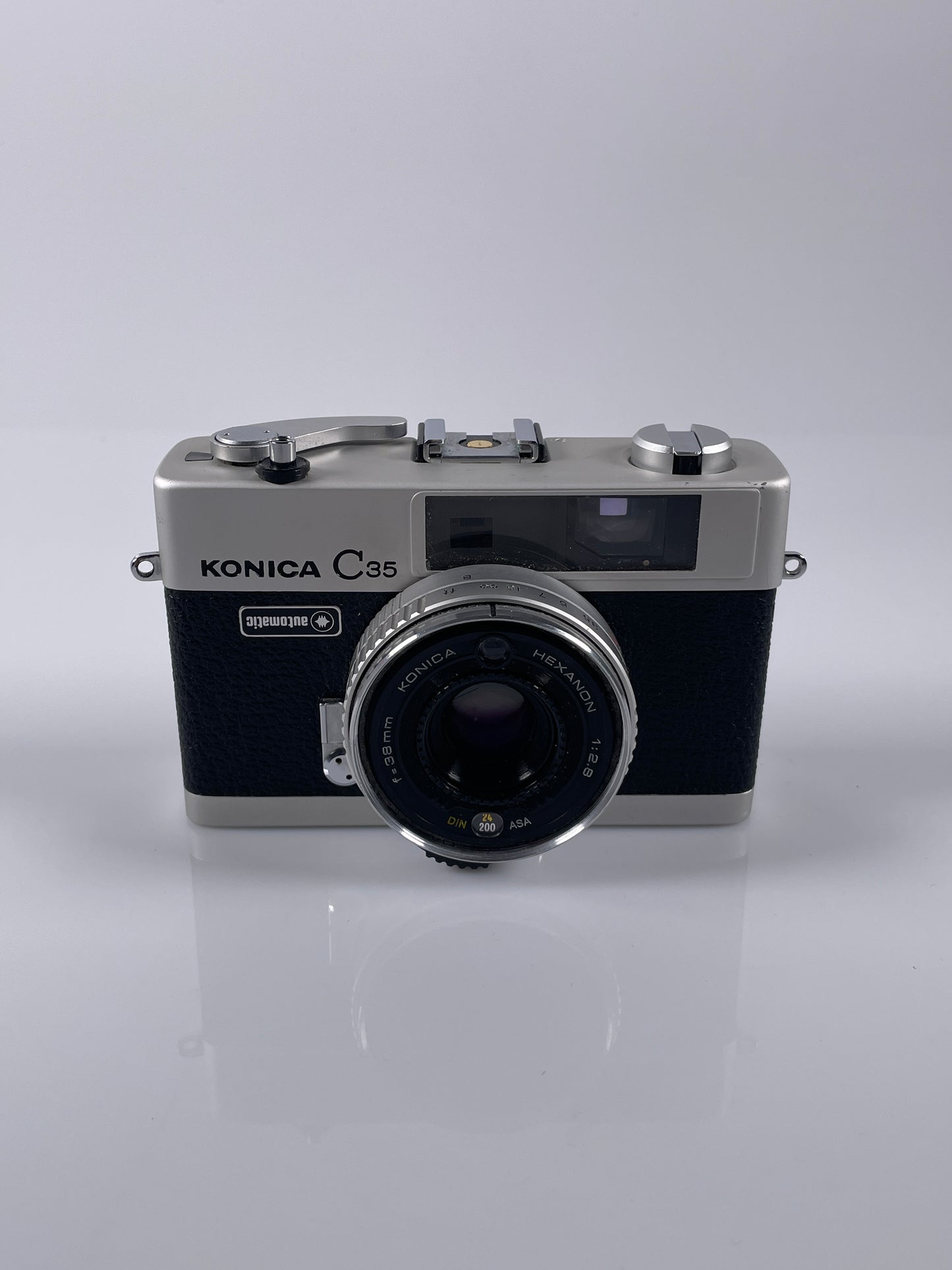 Konica C35 Automatic Rangefinder Film Camera Hexanon 38mm F/2.8 Lens