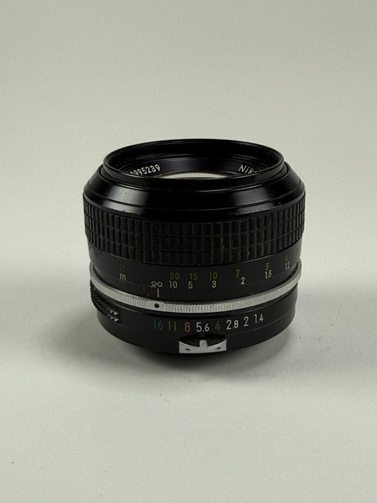 NIKON NIKKOR non AI 50mm f1.4 Portrait MF Prime Camera Lens