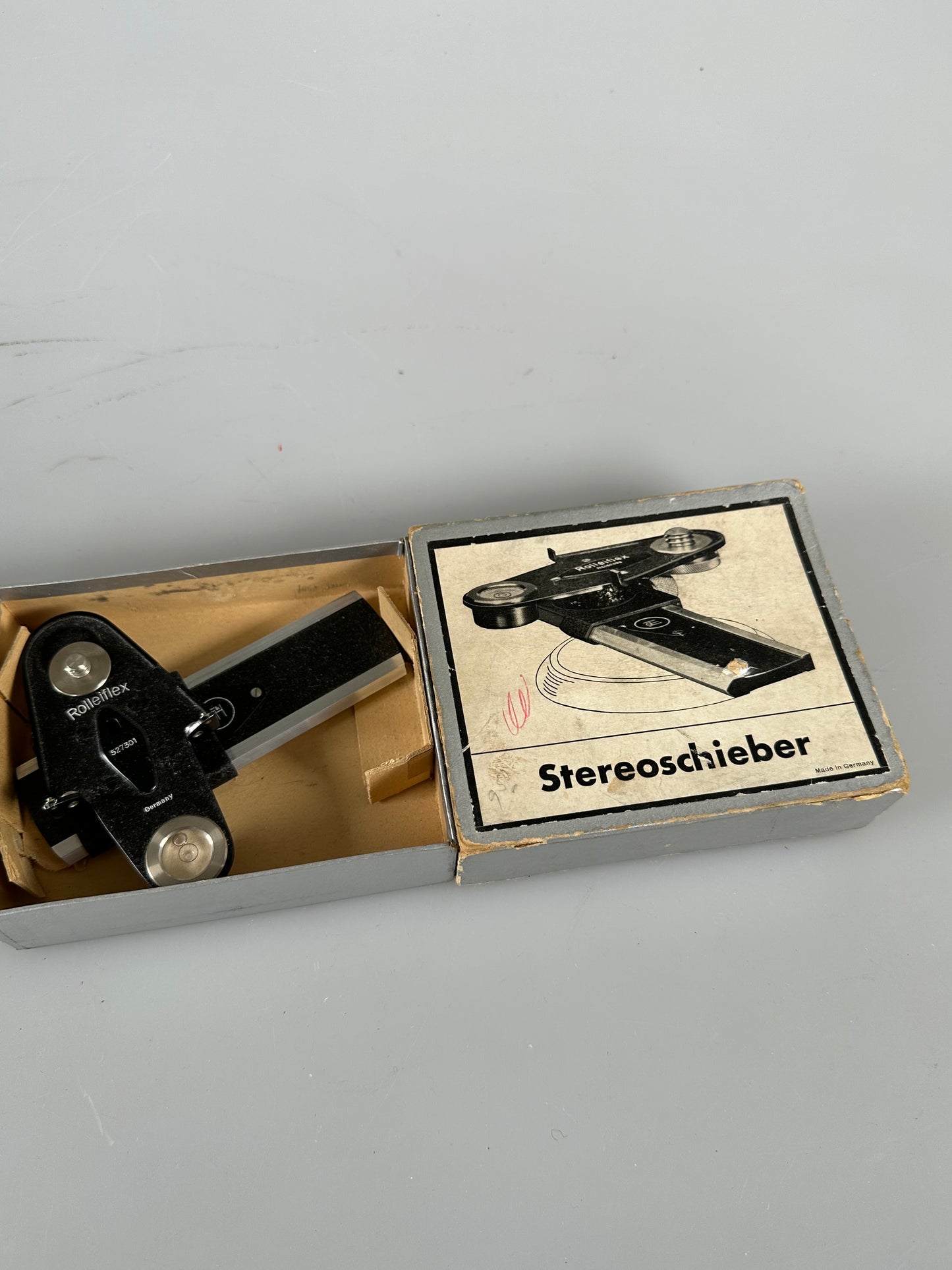 Rolleiflex Rollei Stereo Slider Attachment TLR (Stereoschieber) Model 1 Nickel