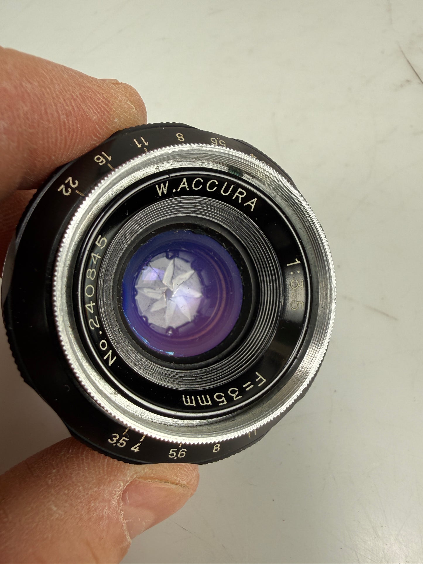 W.Accura Accura 35mm f2.8 Super Wide Angle Lens for Leica LTM with M mount adapter