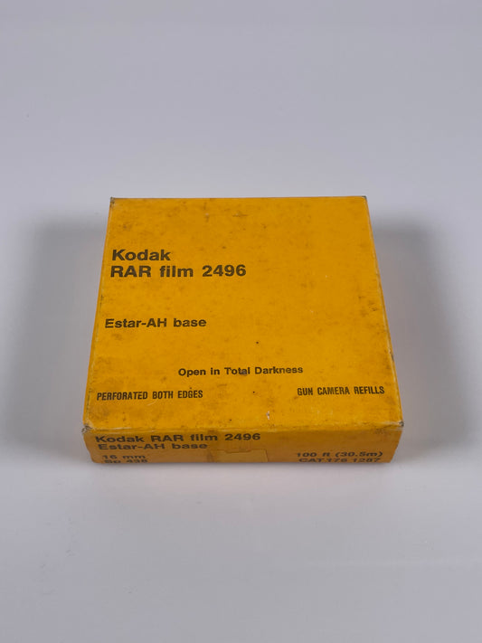 Kodak RAR film 2496 Estar-AH BASE 16mm 100ft SP 438 Gun Camera Refills Military