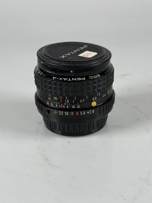 SMC Pentax A 28mm f2.8 K Mount Wide Angle Manual Focus Lens
