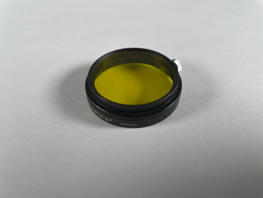 Leitz Leica Black A36 Yellow 2 Contrast Camera Lens Filter - Summitar push on 36mm