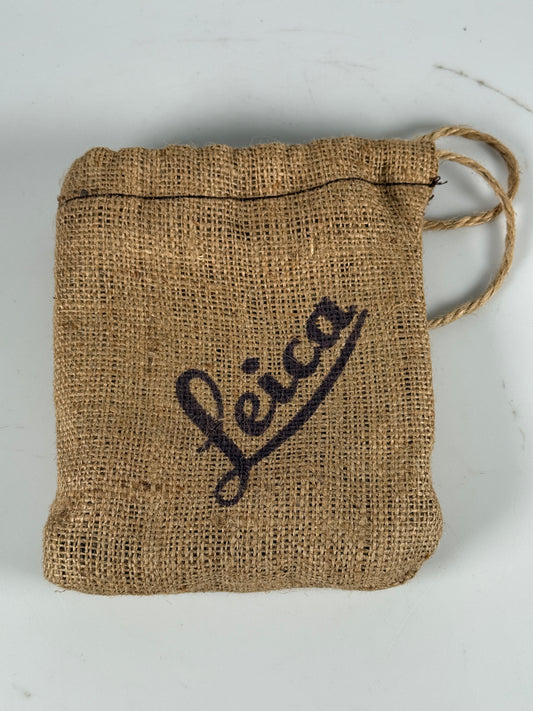 LEICA BURLAP LENS STORAGE CASE BAG
