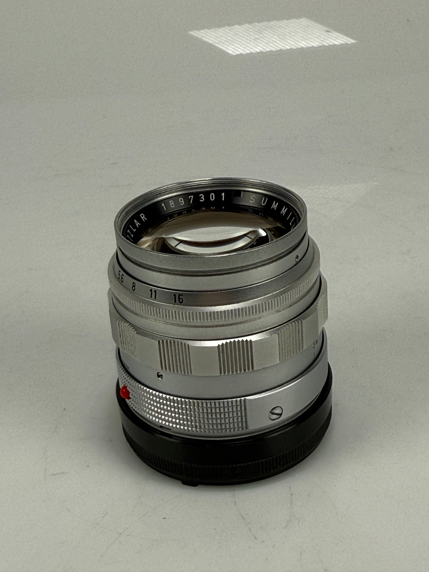 LEITZ Leica Summilux M 50mm F1.4 E43 Chrome Lens V1 version 1 Scalloped