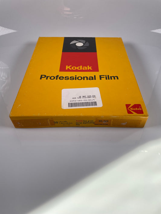 Kodak 8x10 fine grain aerial duplicating film 50 sheets SO-243