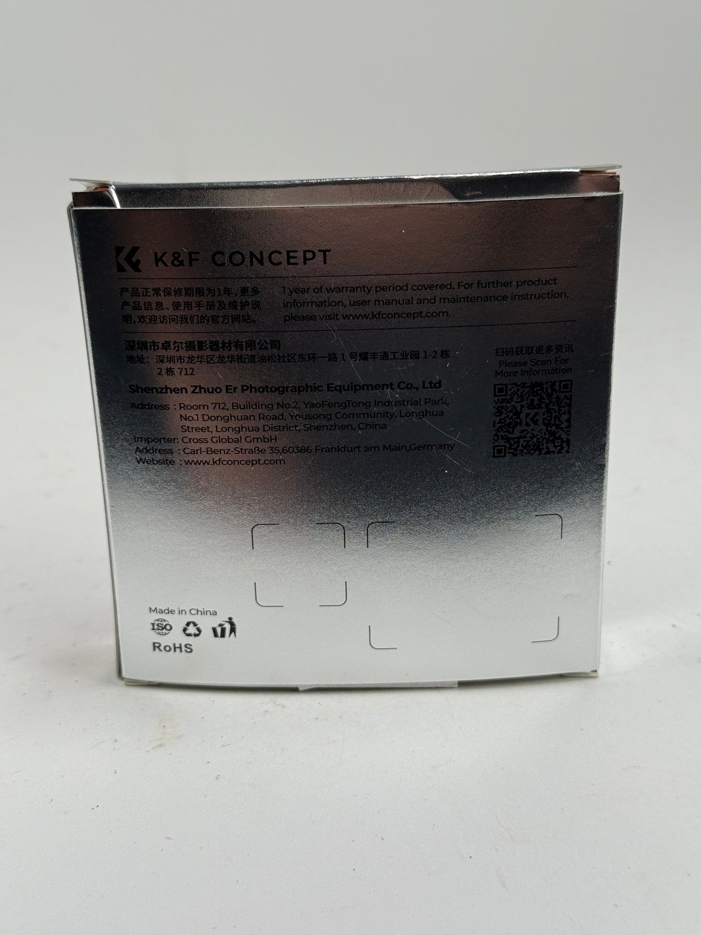 K&F Concept 62mm Nano-K Black Diffusion 1/8 HMC Filter