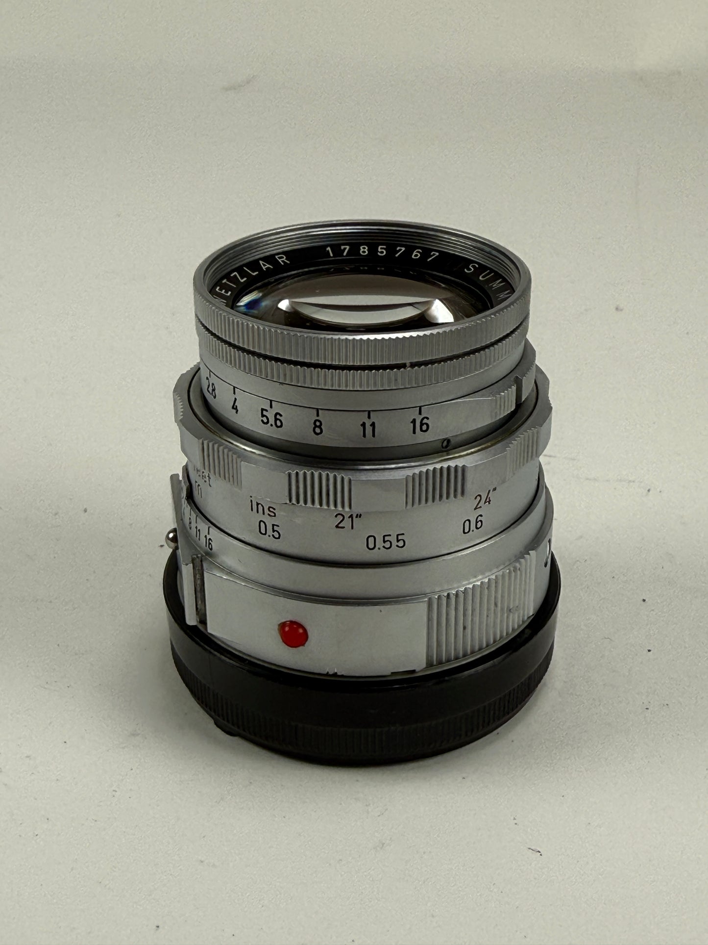 Leica Leitz Wetzlar Summicron-M 50mm F2 Dual Range DR f2 Lens Rigid