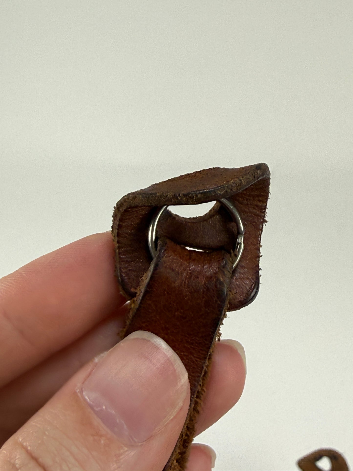 Leicatime Luigi Crescenzi Brown leather camers Strap