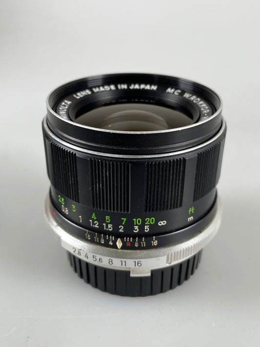 Minolta 35mm f2.8 MC W Rokkor-HG Lens 35/2.8