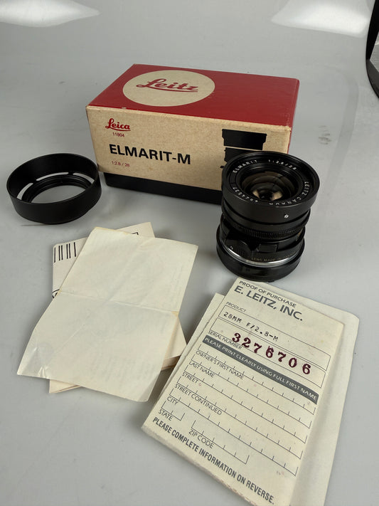 LEICA LEITZ ELMARIT-M 28mm f2.8 LENS II V2