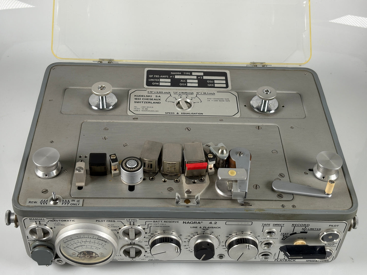 Kudelski Nagra 4.2 Reel to reel field tape recorder RARE
