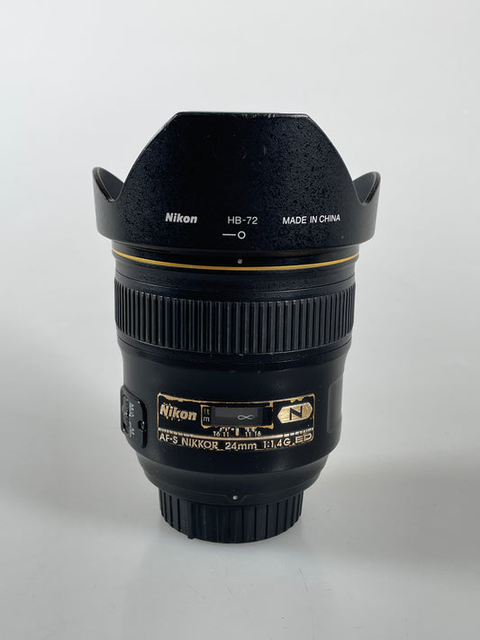 Nikon Nikkor AF-S 24mm F1.4 G ED lens