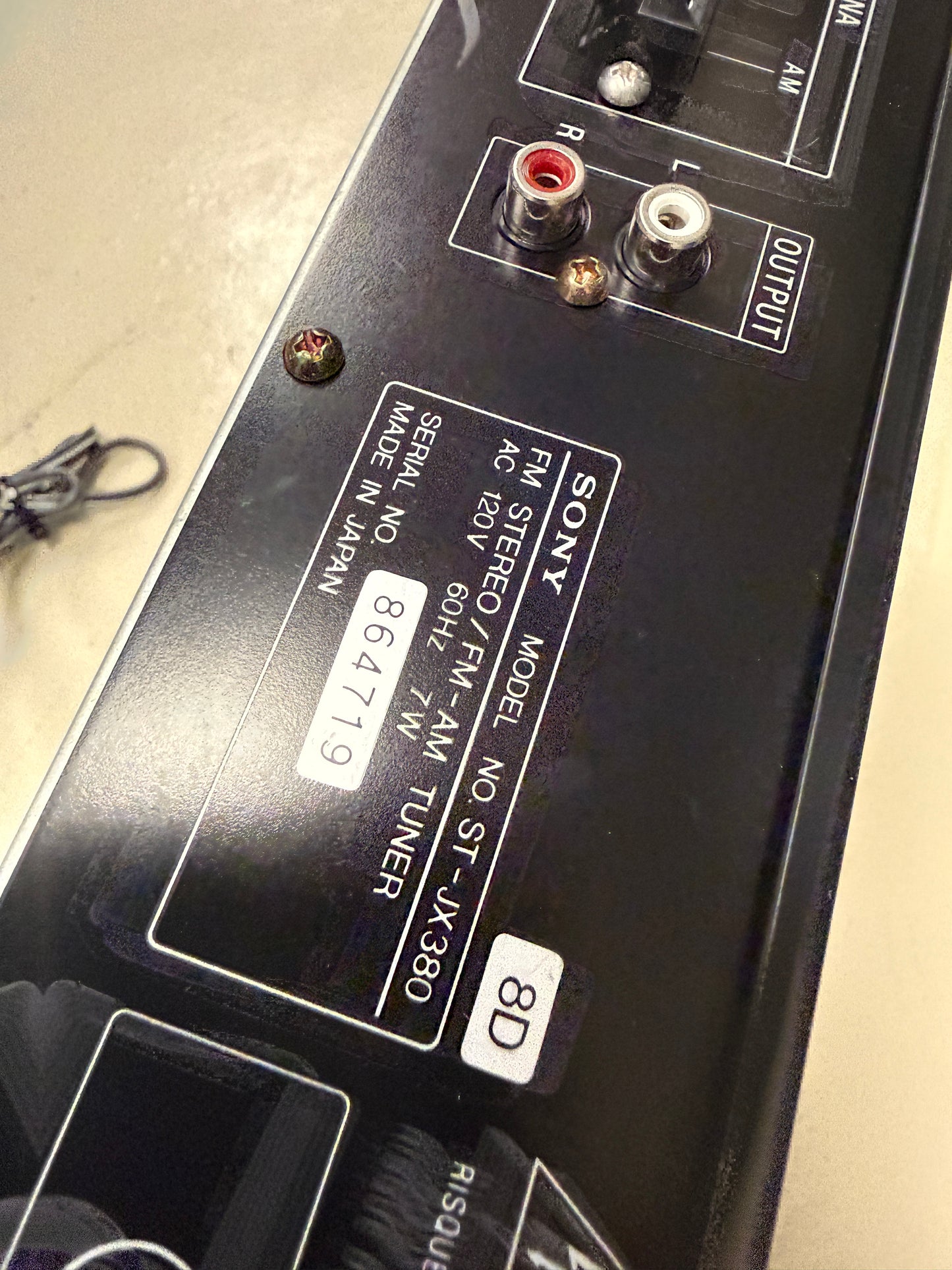 Vintage SONY ST-JX380 FM-AM Stereo Tuner