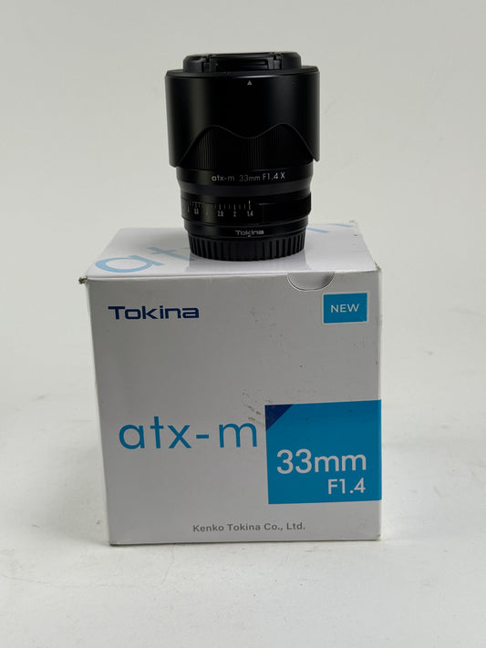 Tokina ATX-m 33mm f1.4 X AF Lens for Fujifilm Fuji X Mount APS-C