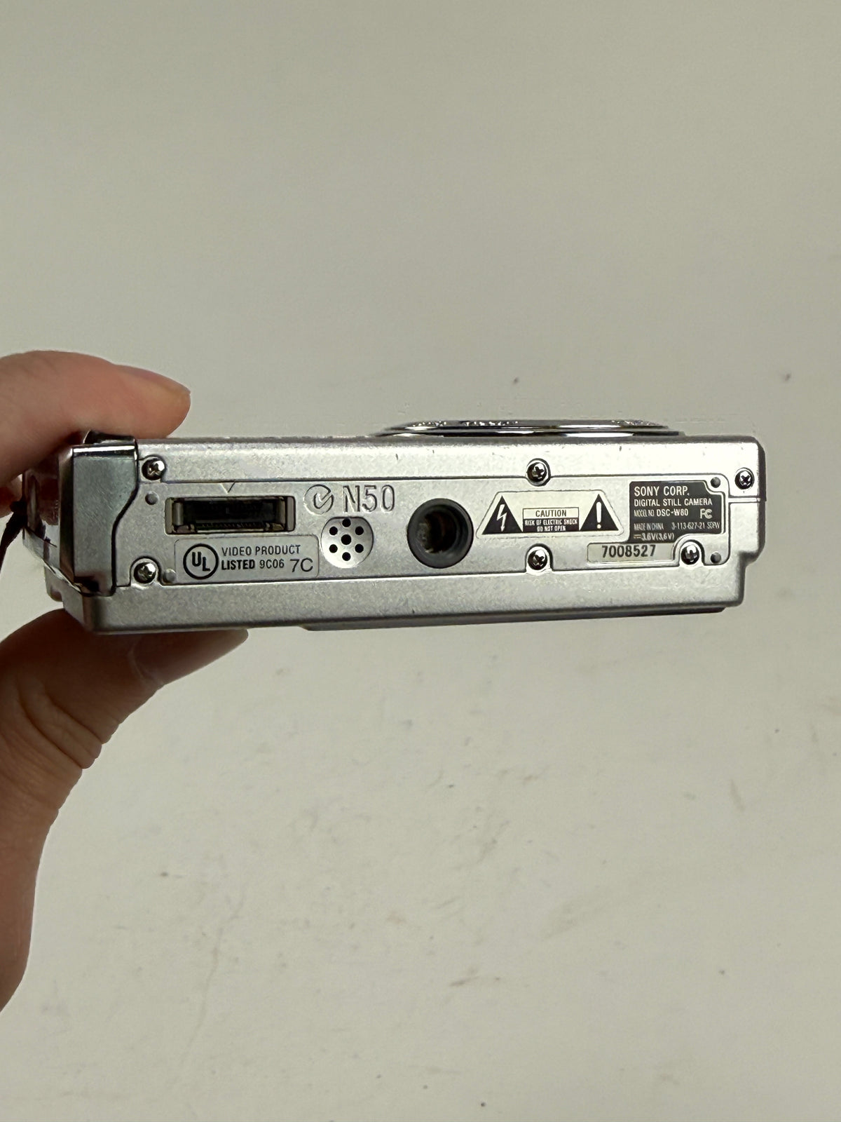 Sony Cyber-shot DSC-W80 Silver 7.2 MP 3x Optical Zoom Compact Digital Camera