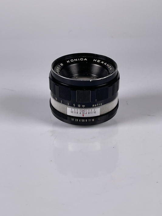 Konica Hexanon 52mm f1.8 MF Prime Lens Konica AR Mount