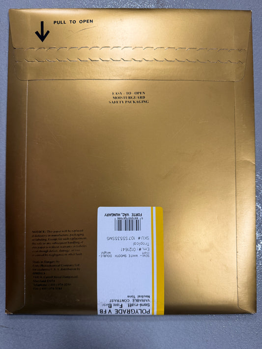 Forte Polygrade V FB Semi Matte 8x10" Photo Paper 5 sheets unopened NOS