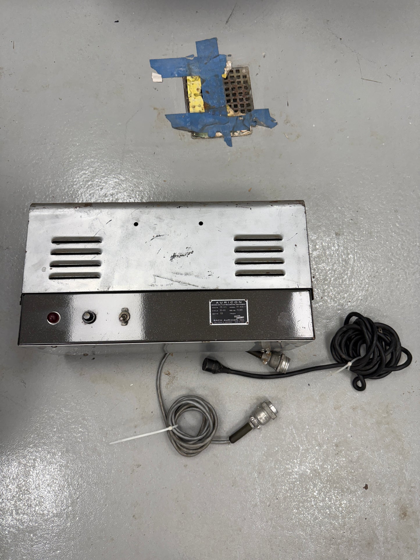 Bach Auricon Sound on Film recording equipment model PP-40A-7 125W
