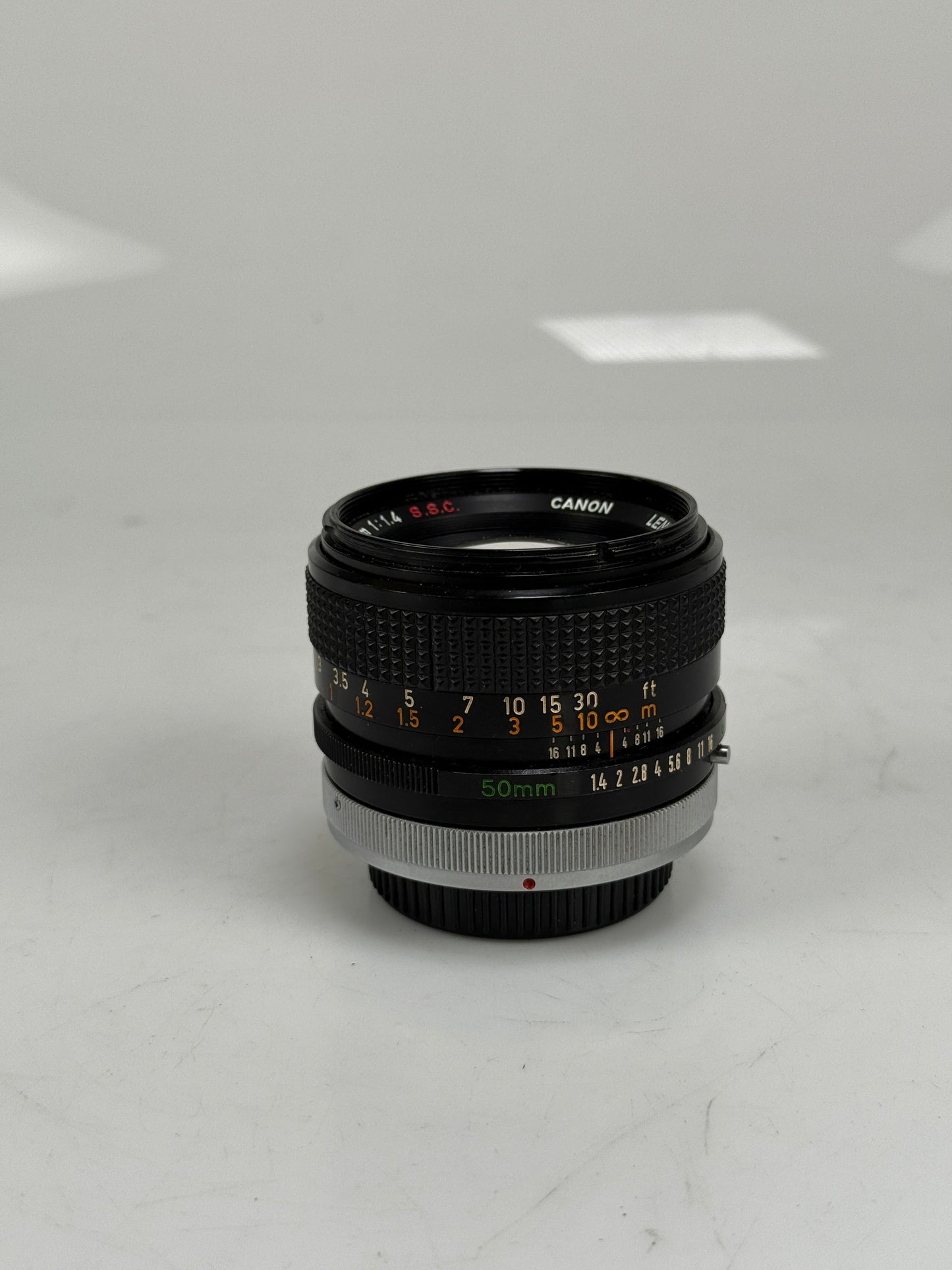 Canon FD SSC Chrome nose 50mm f1.4 MF prime Lens