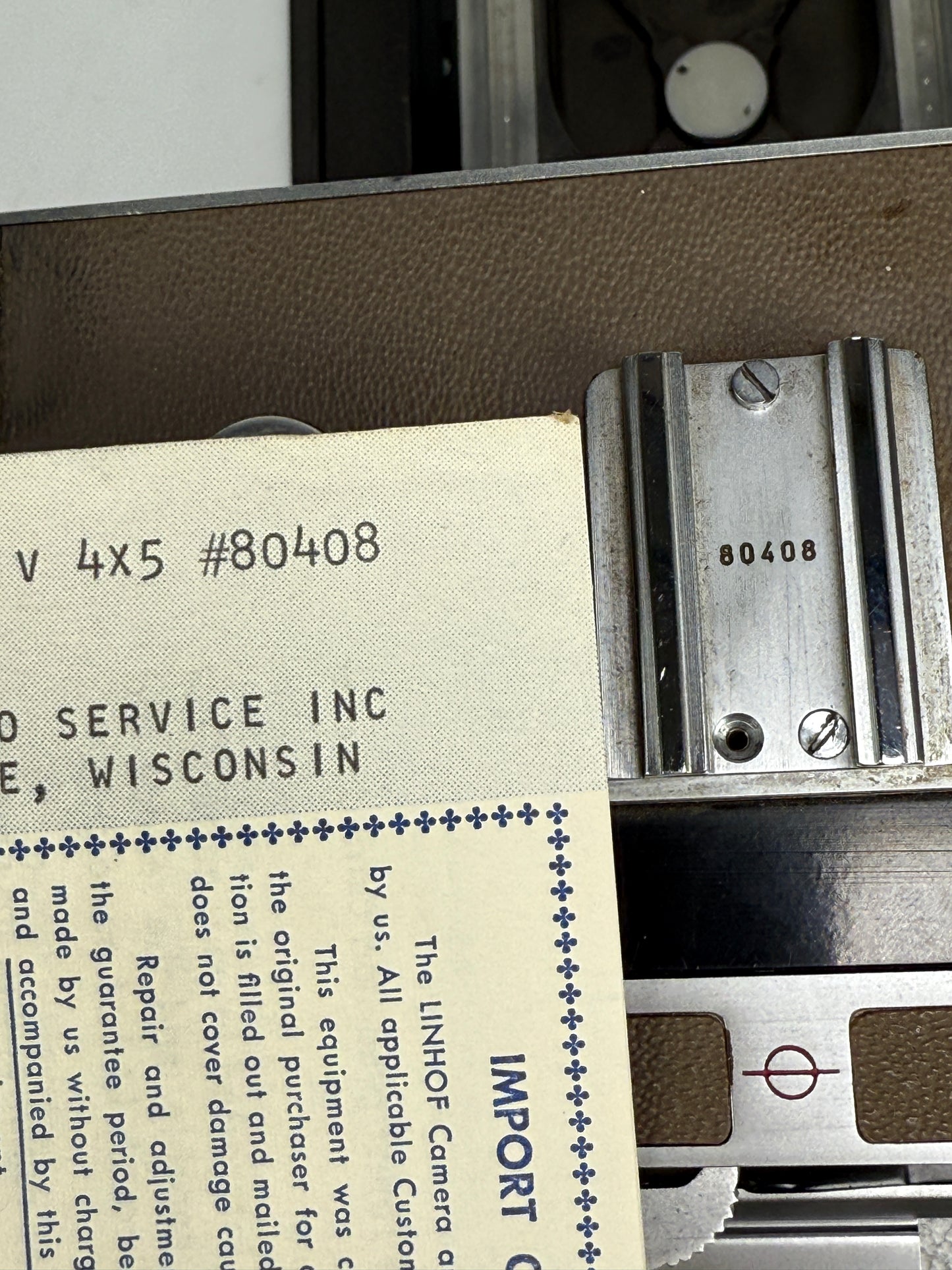 Linhof Super Technika V 4x5 Large Format Camera Tan