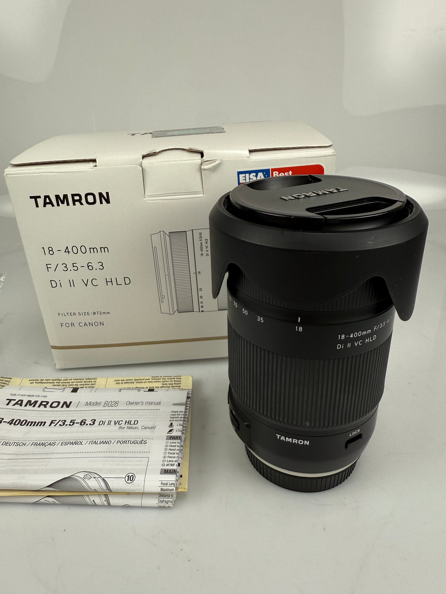 Tamron B028 18-400mm f3.5-6.3 Di II VC HLD Lens for Canon EF Mount