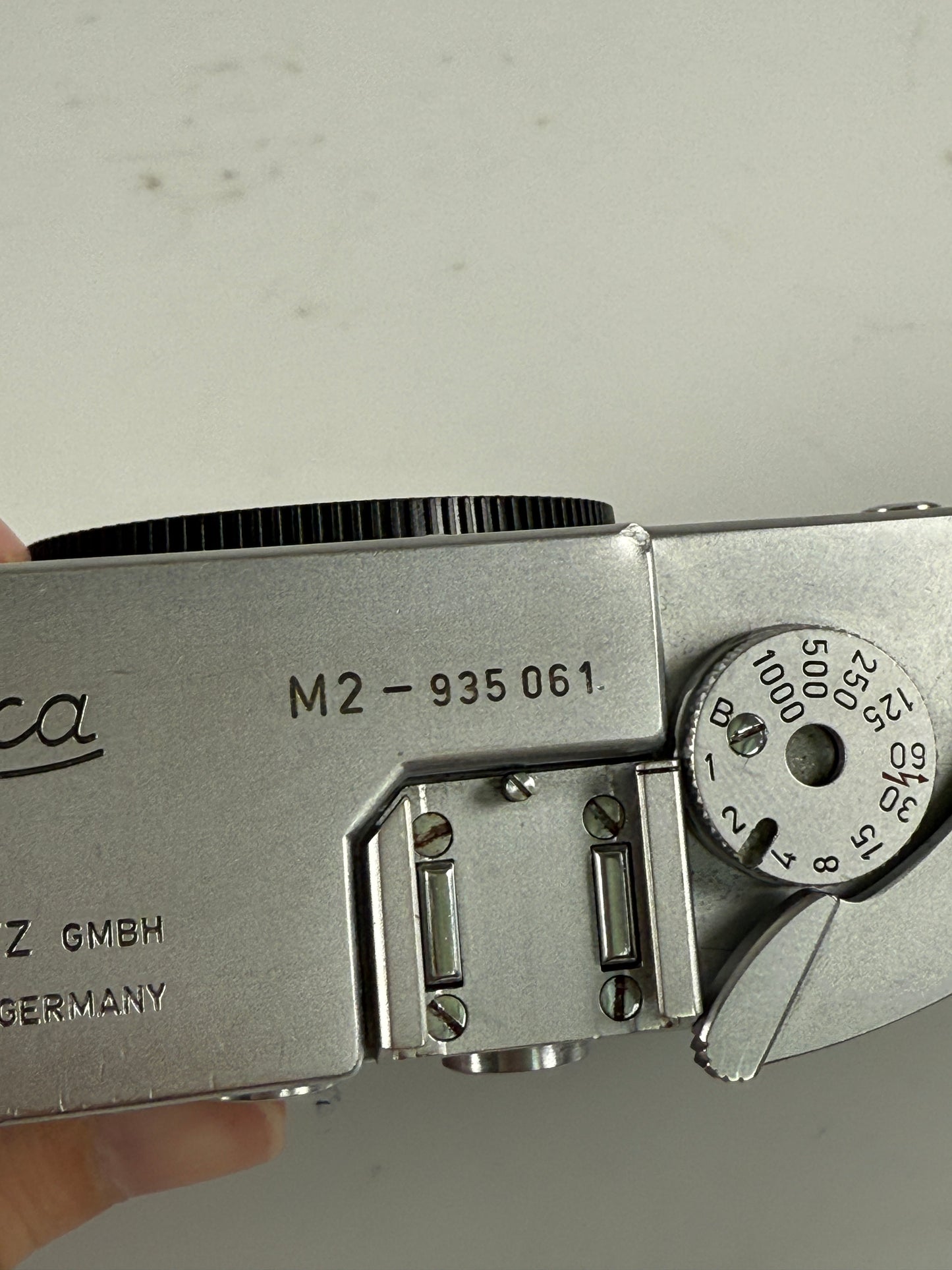 Leica M2 Chrome 35mm rangefinder film camera body button rewind