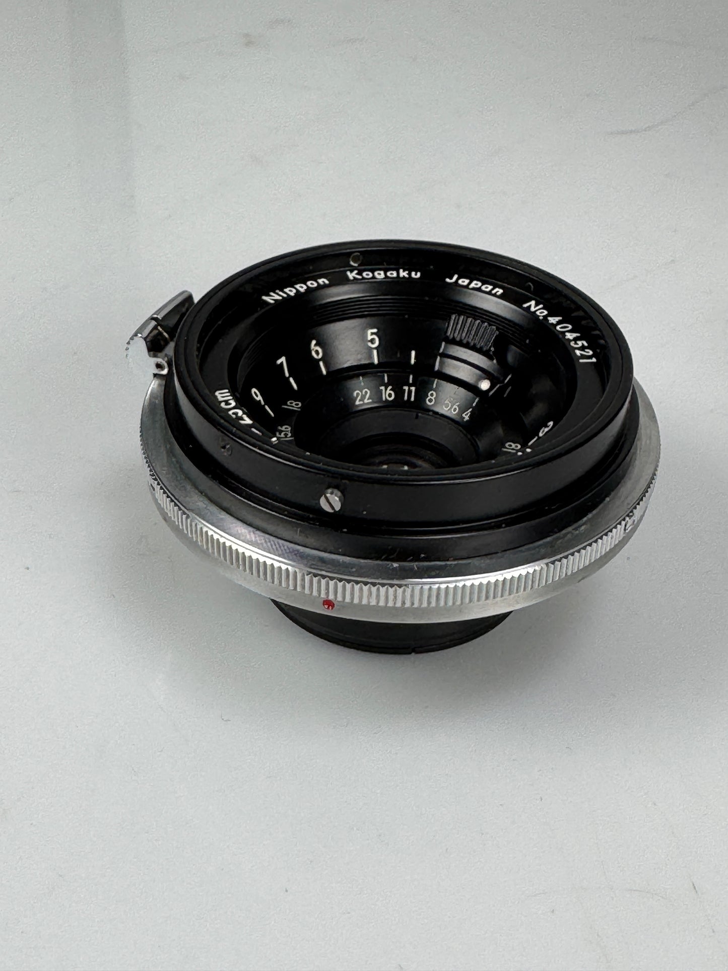 Nikon Nippon Kogaku W-Nikkor Black 2.5cm 25mm F4 Lens S Mount w/ case, finder, hood, etc
