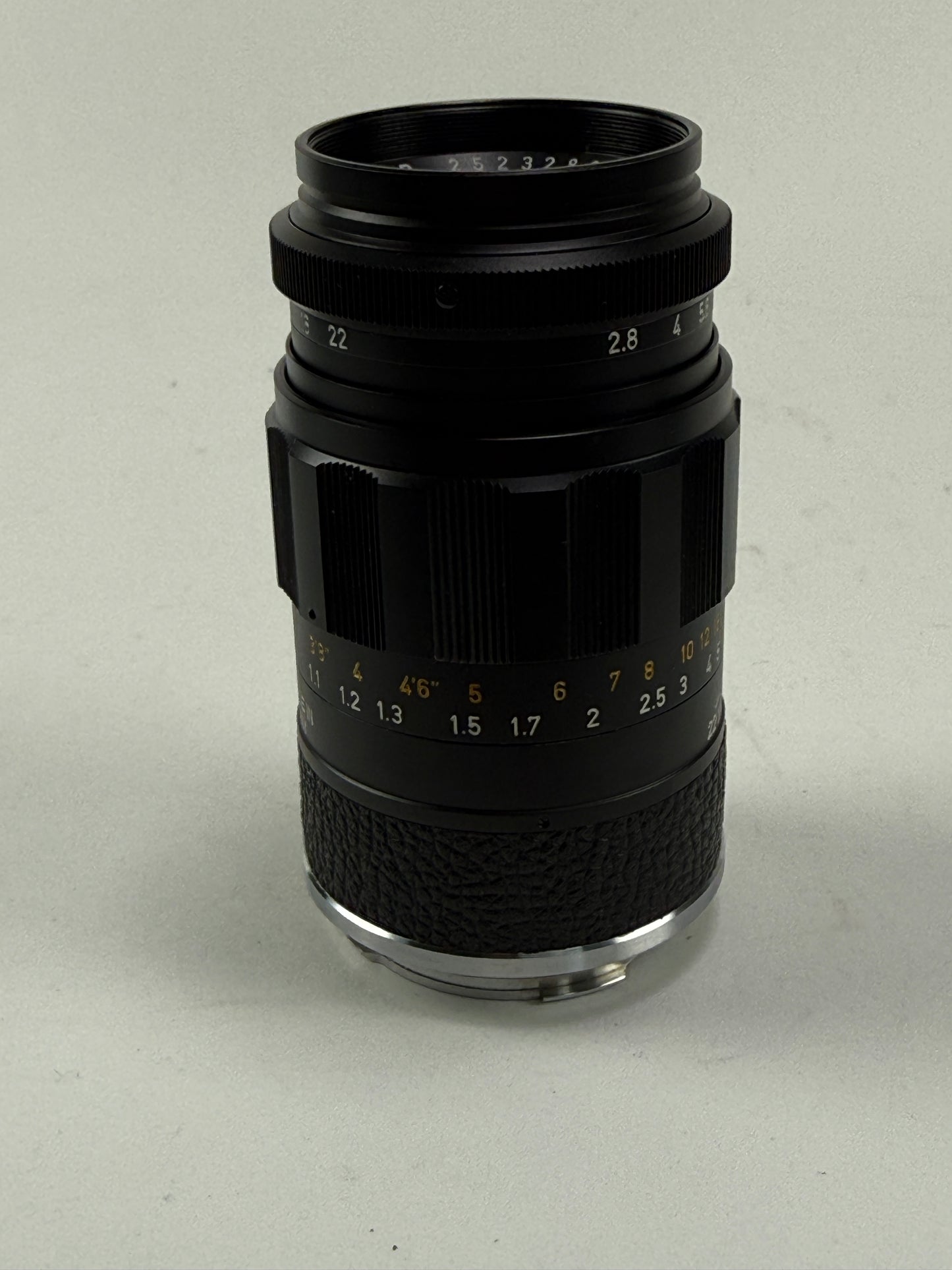 Leica 90mm f2.8 Elmarit Black M mount lens