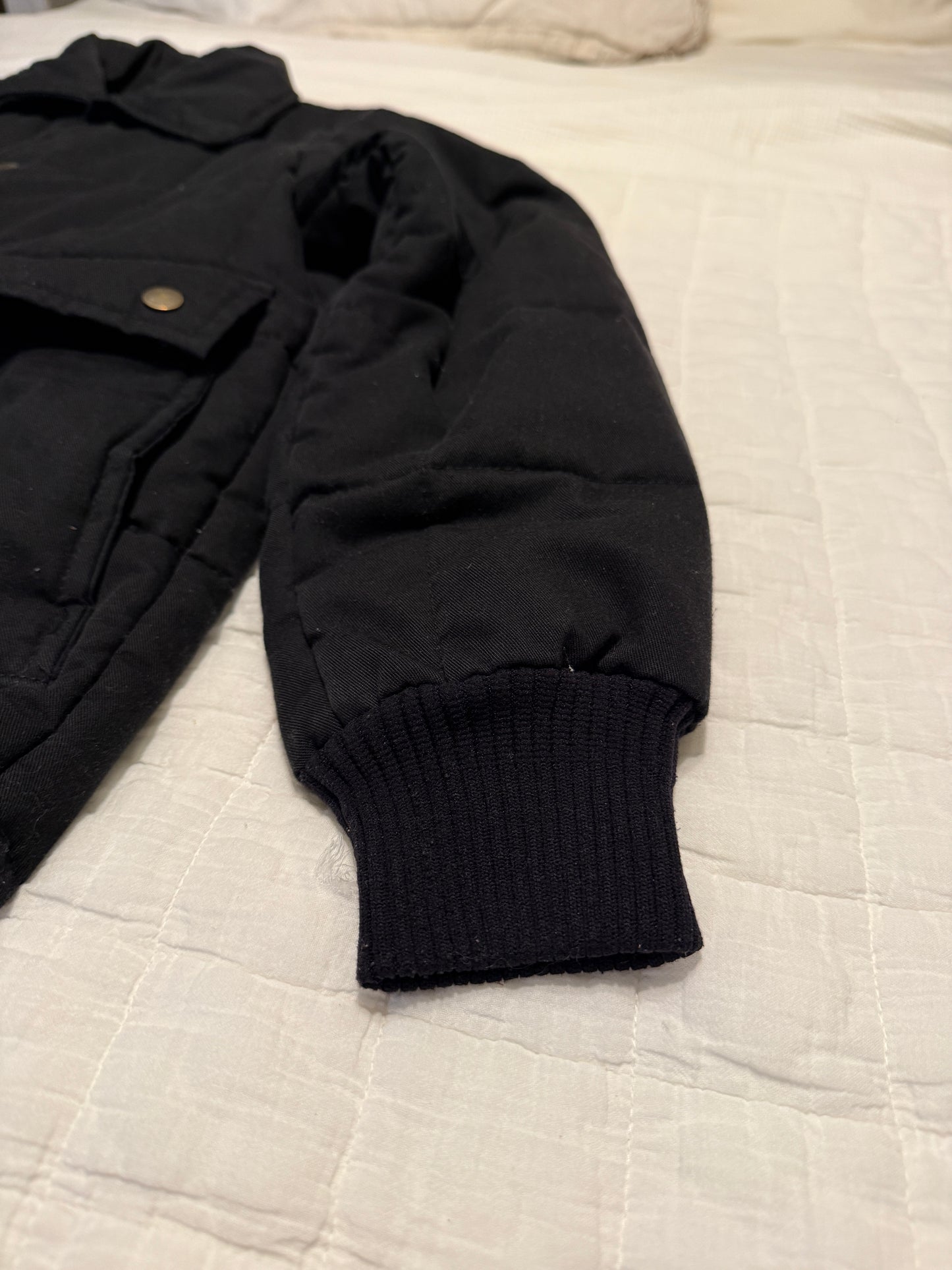 Bradley Mountain Quilted black jacket Men’s L Large