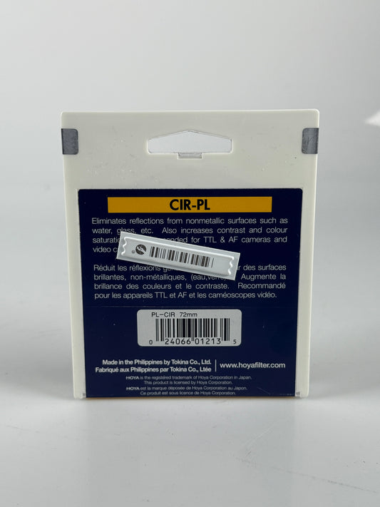 Hoya CIR-PL 72mm Lens Filter circular polarizer
