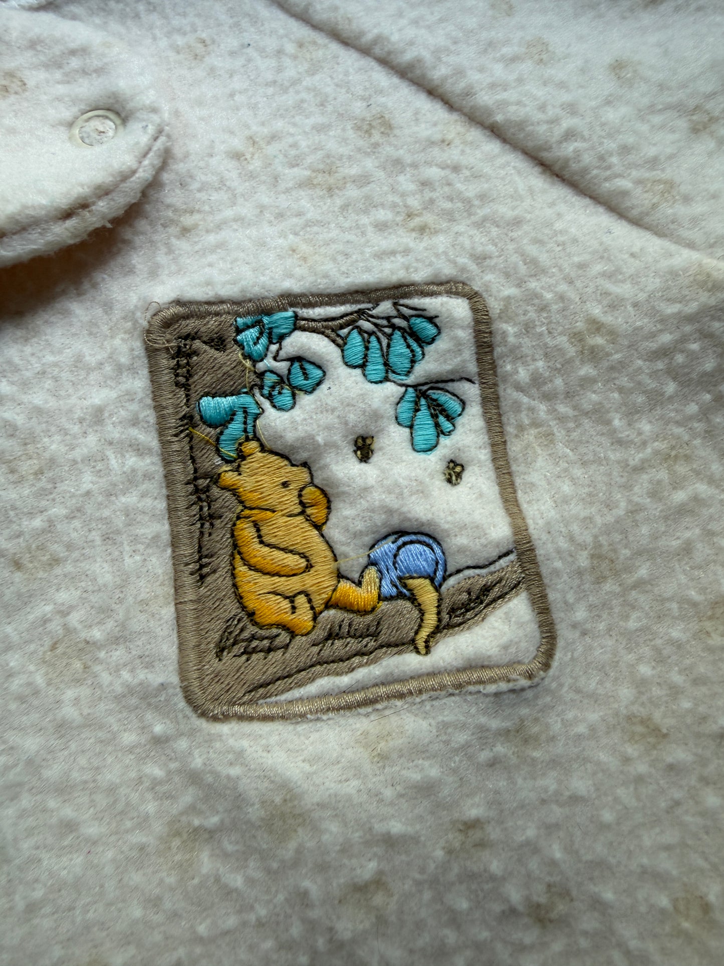 Vintage 90s Winnie the Pooh Winter Fleece lot new born, medium, 0-6 months