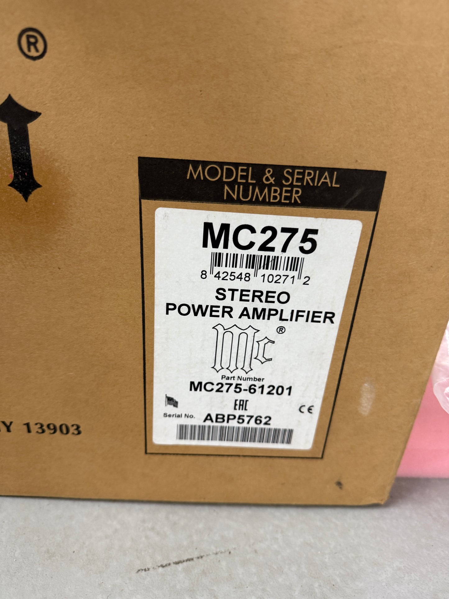 McIntosh MC275 MK VI stereo tube amplifier