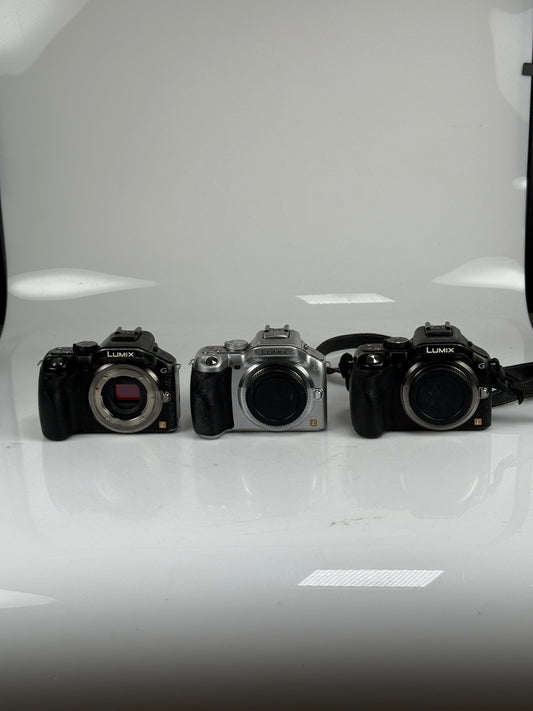 Panasonic Lumix DMC-G5 Mirrorless MFT Digital Camera Body lot of 3