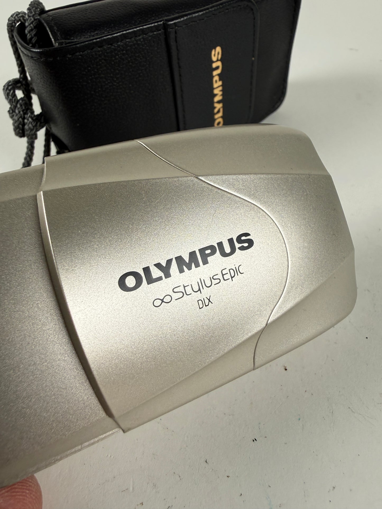 Olympus Stylus Epic DLX MJU II 35mm point and shoot p&s film camera 35mm f2.8 chrome/silver