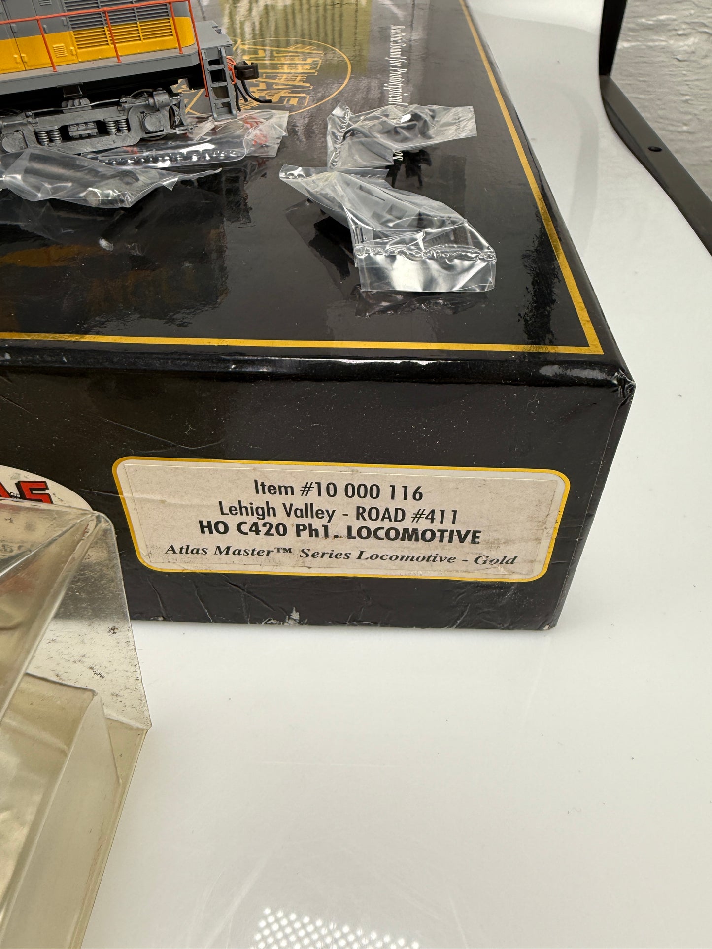 Atlas master gold HO 10000 Lehigh Valley 411 C420 PH1 Locomotive w/ DCC & Sound