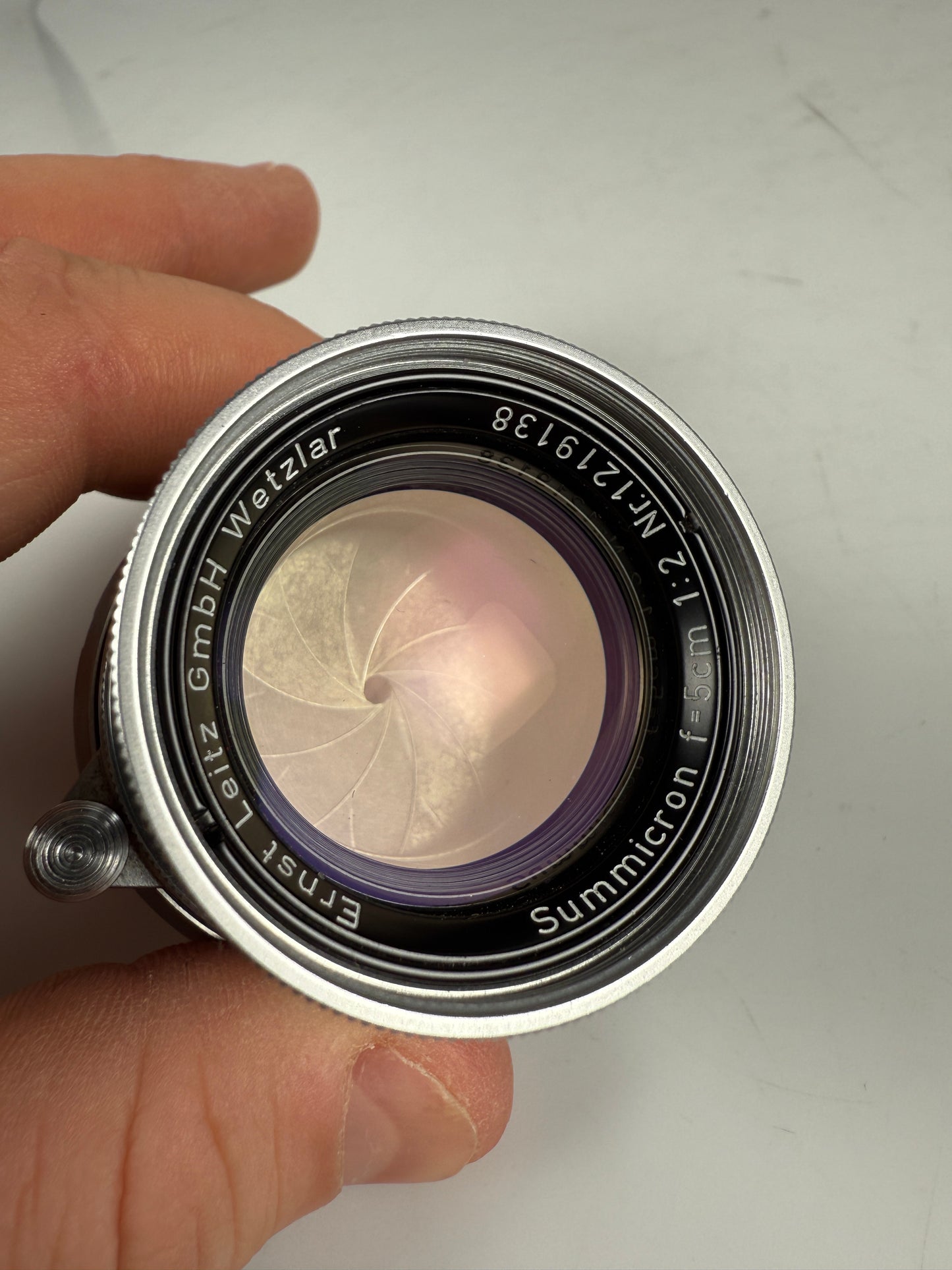 Leica 50mm f2 Summicron Radioactive M mount Rangefinder Lens