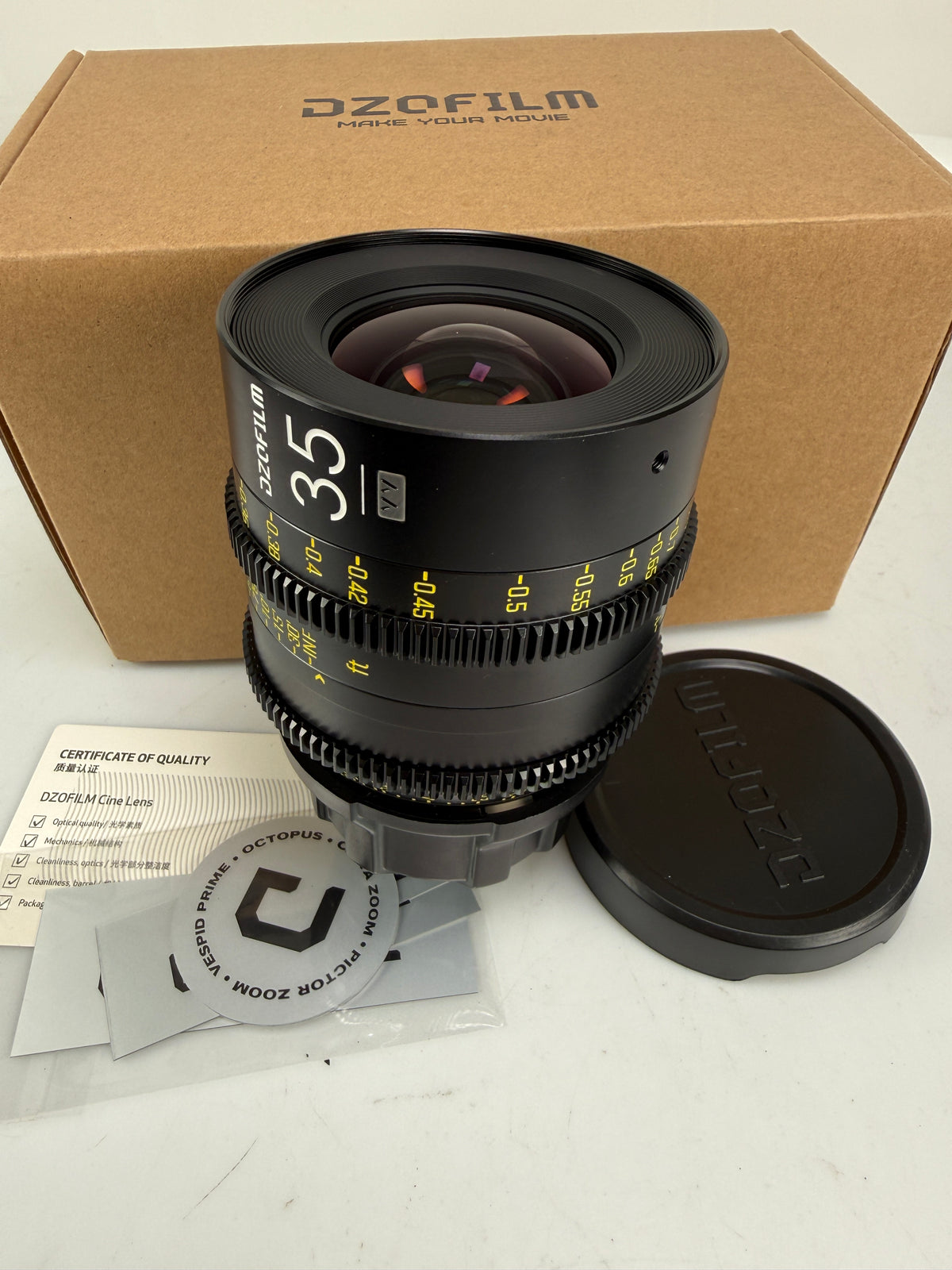 DZOFilm Vespid 35mm T2.1 Prime Lens (ARRI PL, Feet)