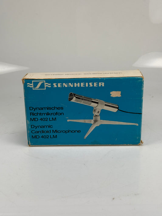 Vintage Sennheiser MD 402 LM Dynamic Cardioid Microphone Rare