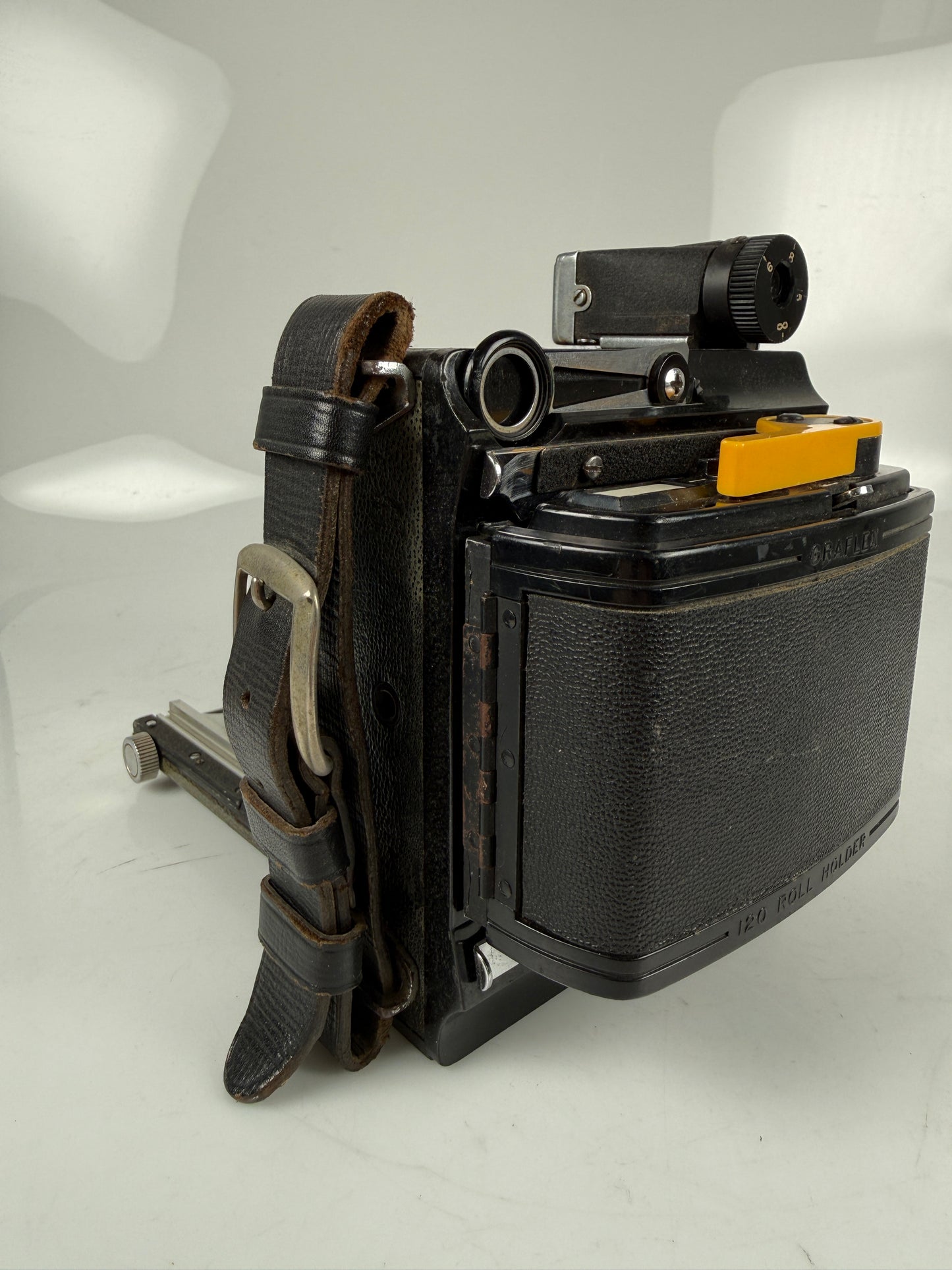 Graflex Century Graphic Baby 2x3 Kit Xenotar 80mm f2.8 lens w/ roll back