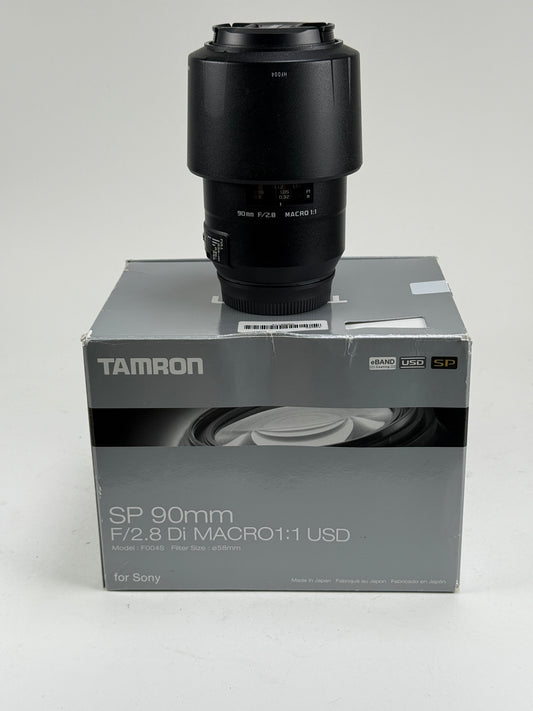 Tamron F004 AF 90mm f2.8 SP Di USD Macro Lens Sony Minolta A Mount