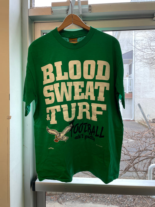Vintage Nutmeg Kelly Green Philadelphia Eagles T-Shirt L 1994 Veteran Stadium