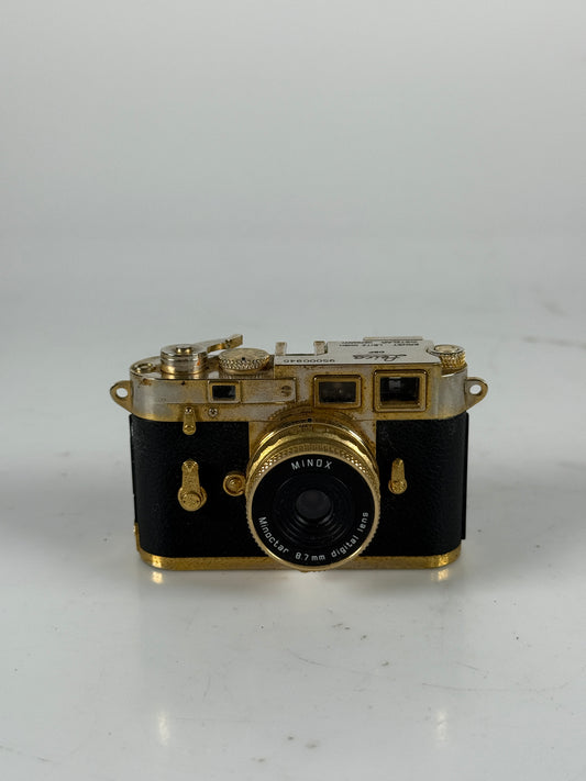 Minox Leica M3 Mini Digital Camera 5MP Classic Replica Gold edition RARE