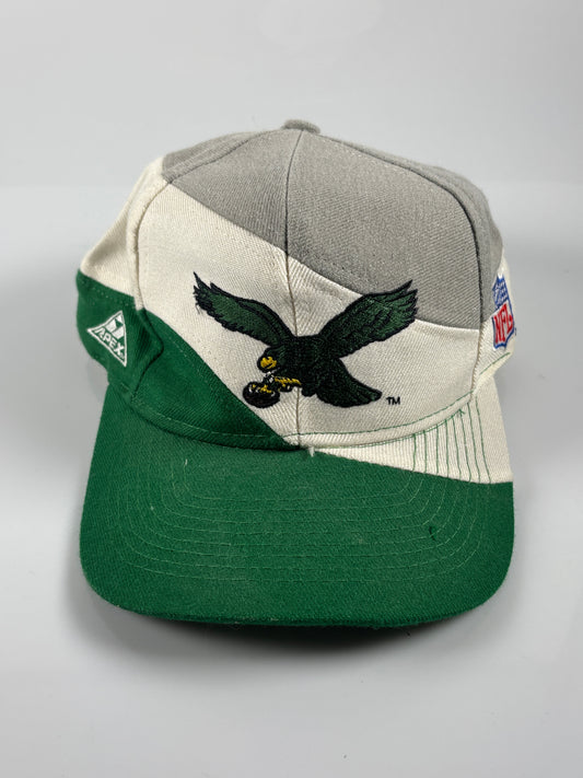 Vintage NFL Philadelphia Eagles Snapback Hat PRO LINE by Apex Kelly Green