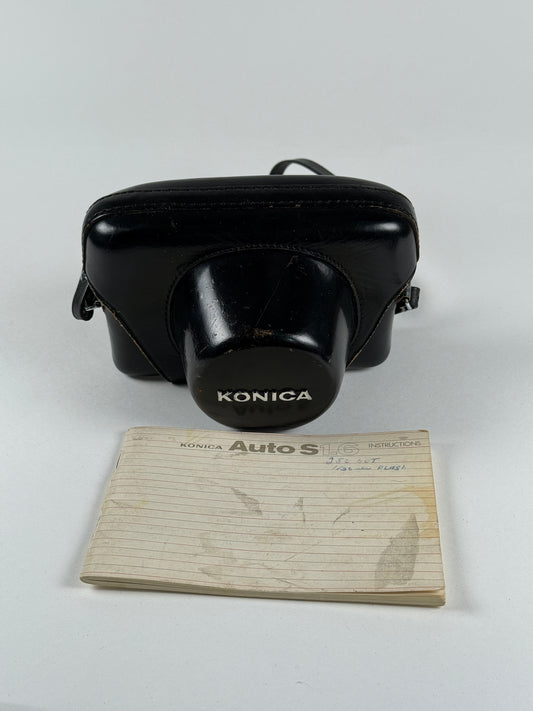Konica Auto S1.6 Rangefinder Film Camera 35mm w/ 45mm f1.6 hexanon